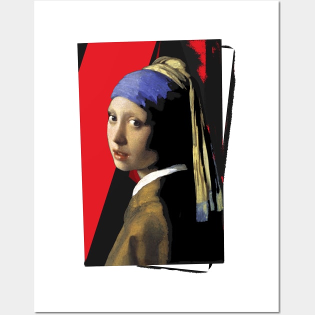 The girl with the pearl earring (modern2021) Wall Art by CB_design